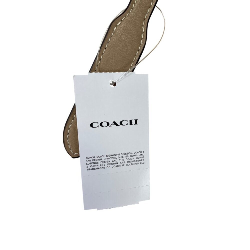 Coach sig city womans large beige striped canvas leather tote bag NWT SKU 9120 - Picture 8 of 16